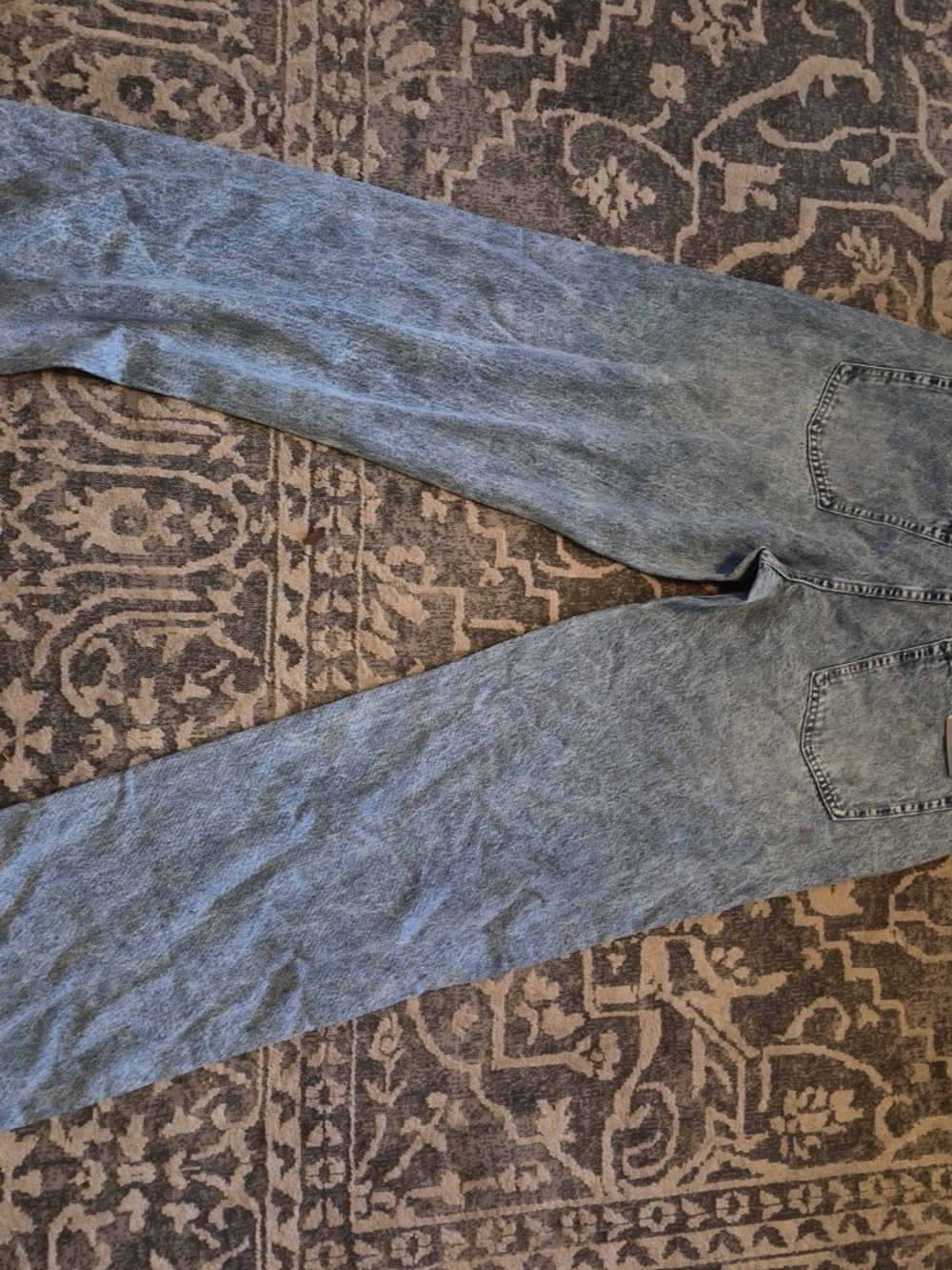MZNBURAM Classic Men Straight Jeans - Washed Blue - Picture 6 of 10